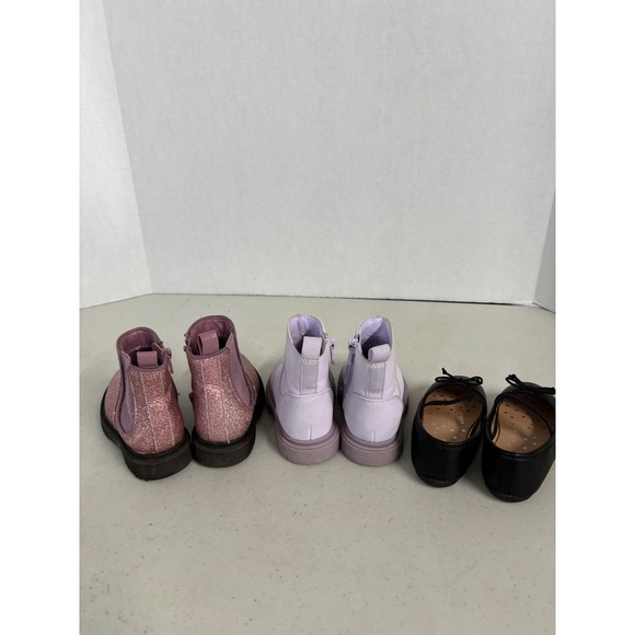 Cat & Jack Wonder Nation Toddler Girls Shoes Size 6 Bundle Pink Purple Black 3pk - Picture 5 of 9